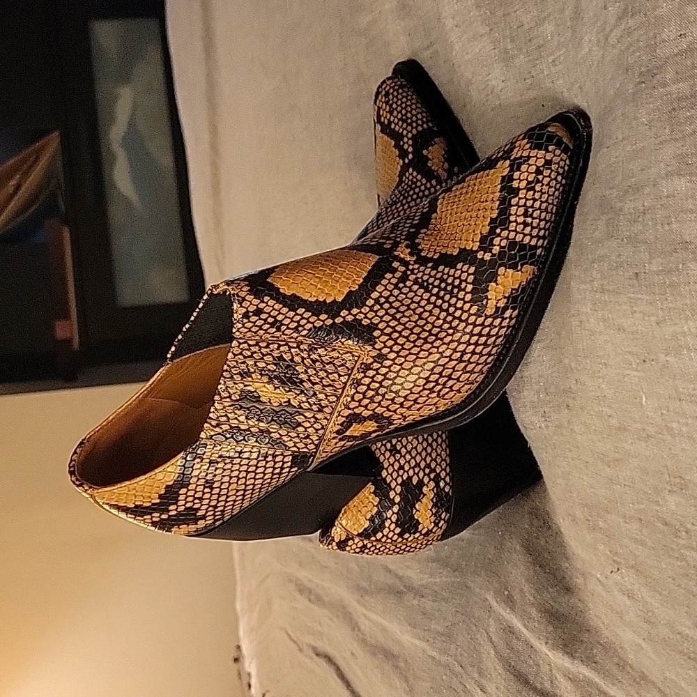 Chloe snake embossed boots size 38
